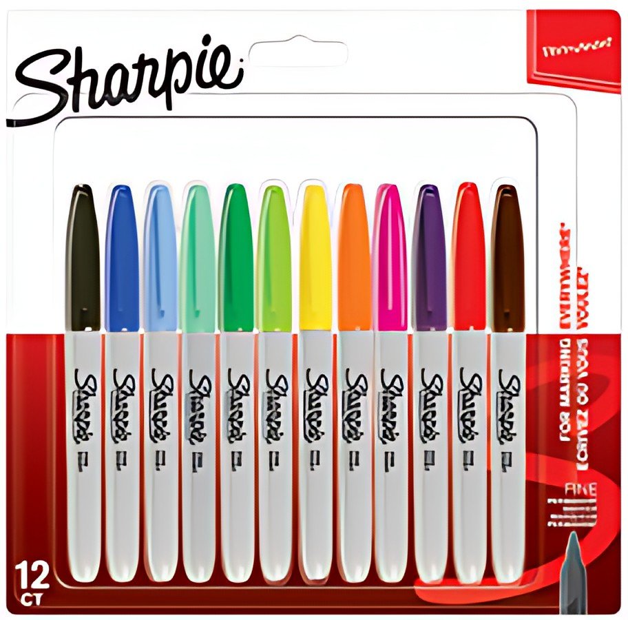 Sharpie Marqueur permanent FINE, blister de 12