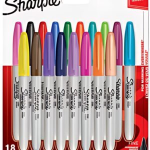 Sharpie Marqueur permanent FINE, blister de 18