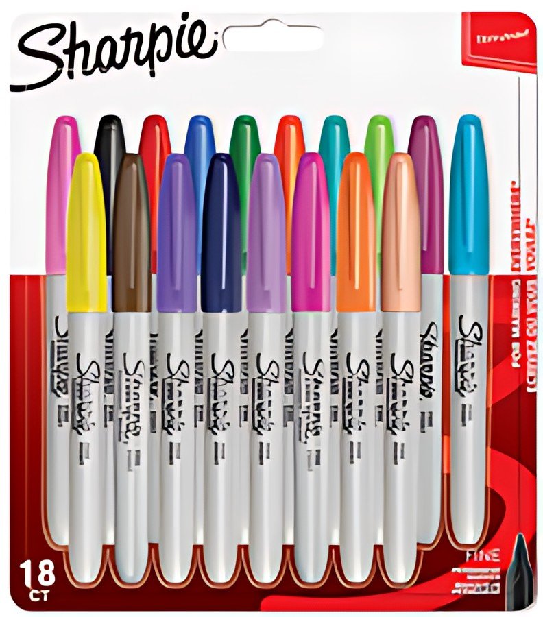 Sharpie Marqueur permanent FINE, blister de 18