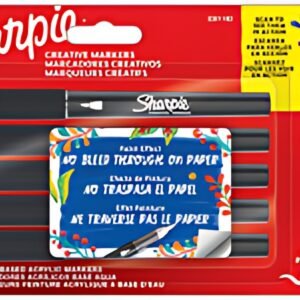 Sharpie Brush Marqueur créatif, pointe pinceau, blister de 5