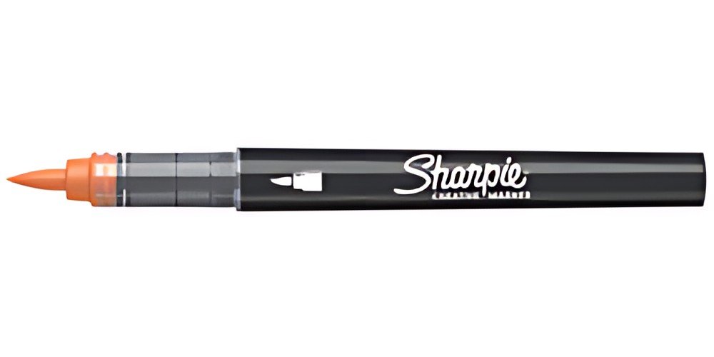 Sharpie Marqueur créatif ACRYLIC, pointe pinceau, orange