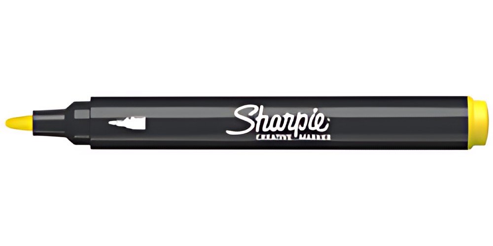 Sharpie Marqueur créatif ACRYLIC, pointe ogive, jaune