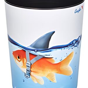 Läufer Corbeille à papier "requin doré"