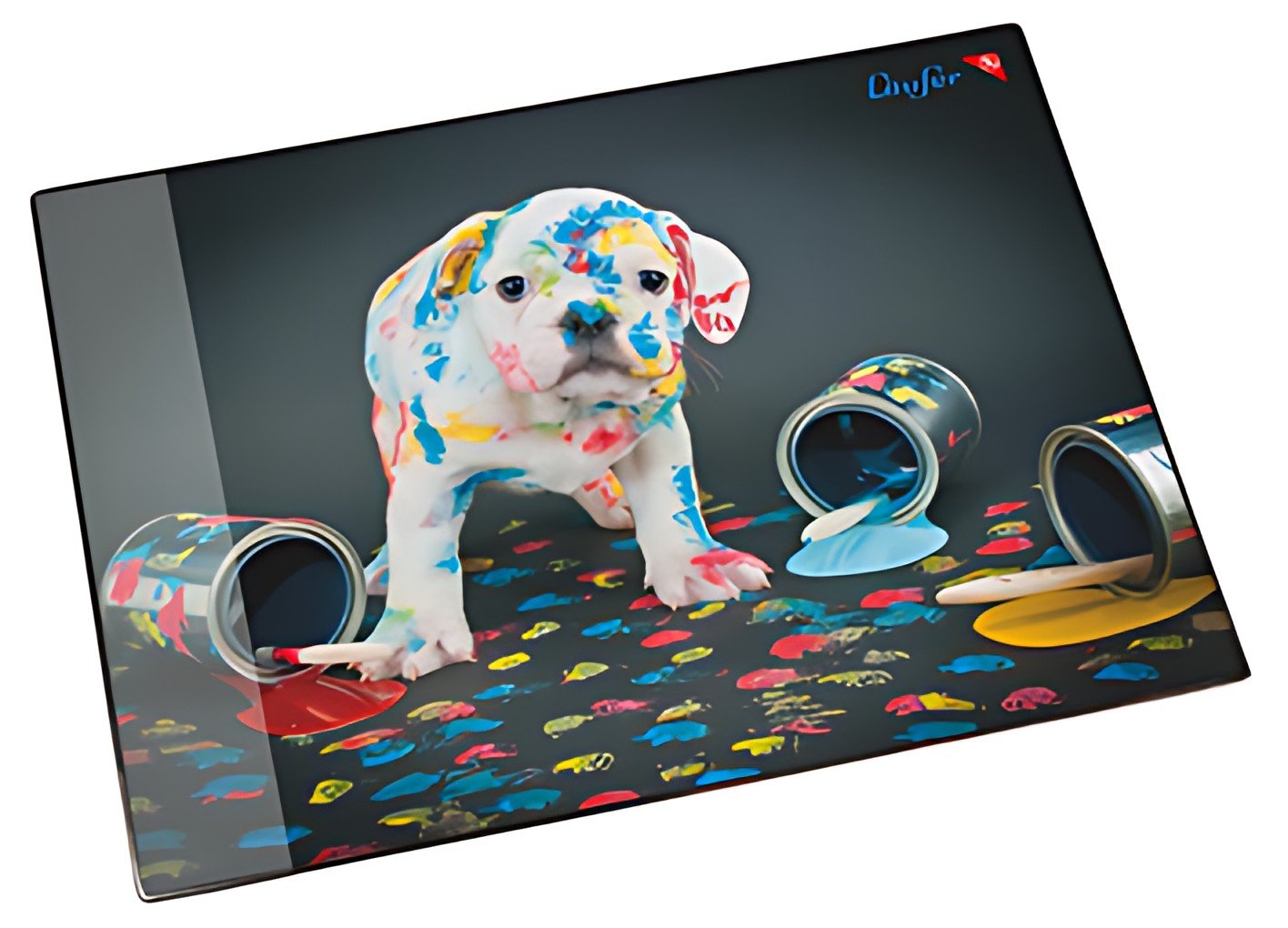 Läufer Sous-main "chien multicoloré", 400 x 530 mm