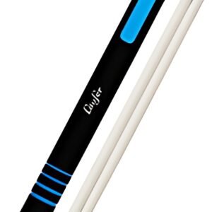 Läufer Stylo-gomme en plastique, 2 gommes de rechange, bleu