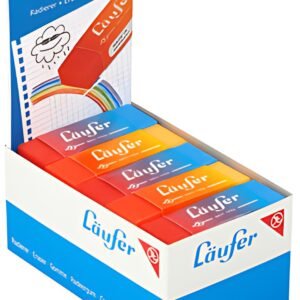 Läufer Gomme en plastique PLAST COLOR, en présentoir de 20