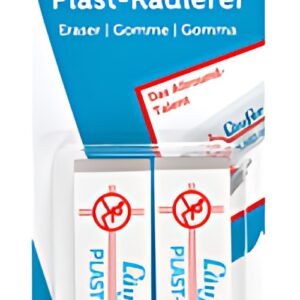 Läufer Gomme en plastique PLAST-0120, carte blister de 2