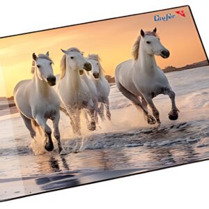 Läufer Sous-main Chevaux sur la plage, 400 x 530 mm