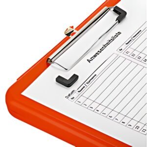 Läufer Porte-bloc à pince Safety, avec compartiment, orange