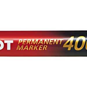 PILOT Marqueur permanent 400, pointe biseautée, rouge
