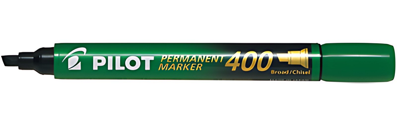 PILOT Marqueur permanent 400, pointe biseautée, vert