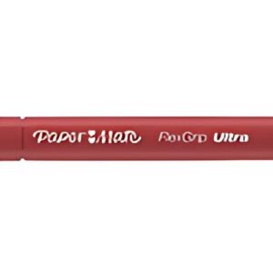 Paper:Mate Stylo à bille rétractable FlexGrip Ultra, rouge