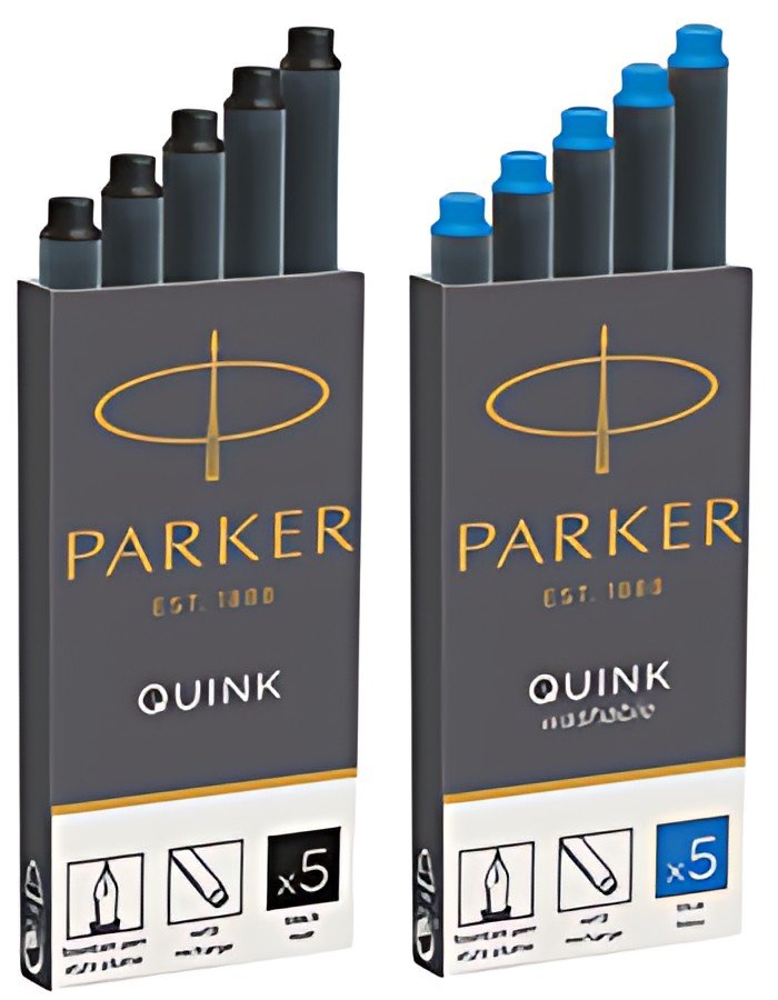 PARKER Cartouches d'encre longues QUINK, bleu royal