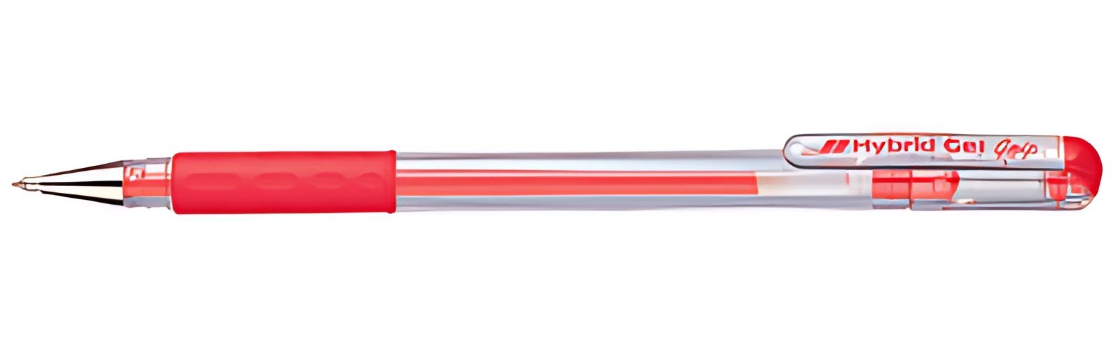 Pentel stylo roller à encre gel Hybrid Gel Grip K116, rouge