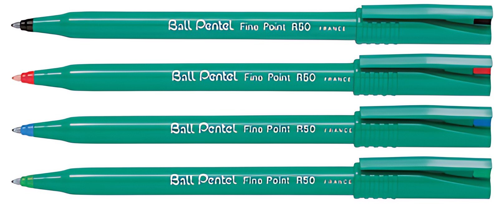 Pentel Stylo roller Ball Pentel R50, Recycology, noir