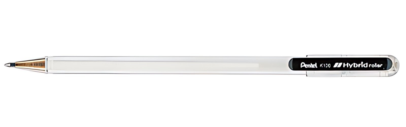 Pentel Stylo roller à encre gel Hybrid roller K108, blanc