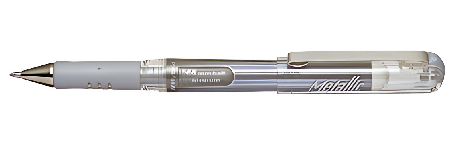 Pentel Stylo roller à encre gel K230M, argent