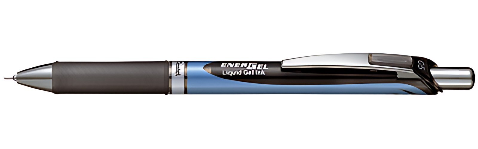 Pentel Stylo roller à encre gel liquide EnerGel BLN75, noir