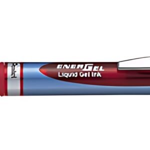 Pentel Stylo roller à encre gel liquide EnerGel BLN75, rouge