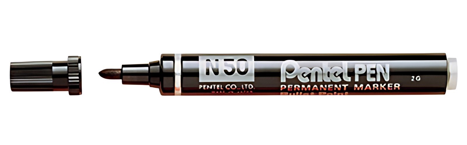 Pentel Marqueur permanent Pentel PEN N50, noir