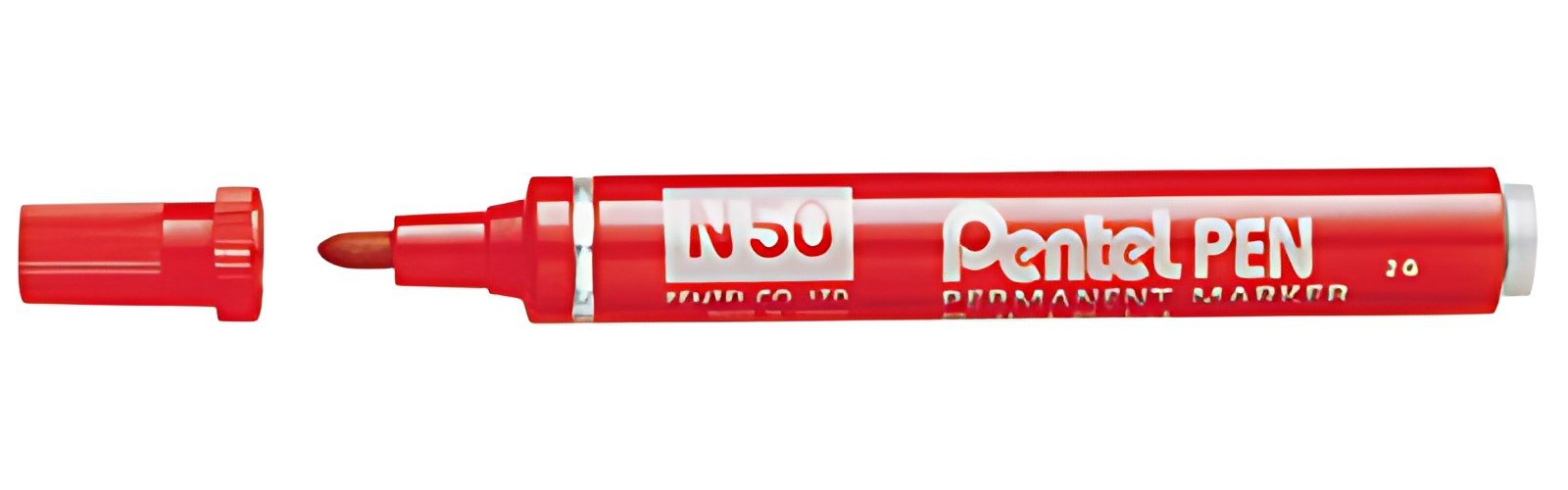 Pentel Marqueur permanent Pentel PEN N50, rouge