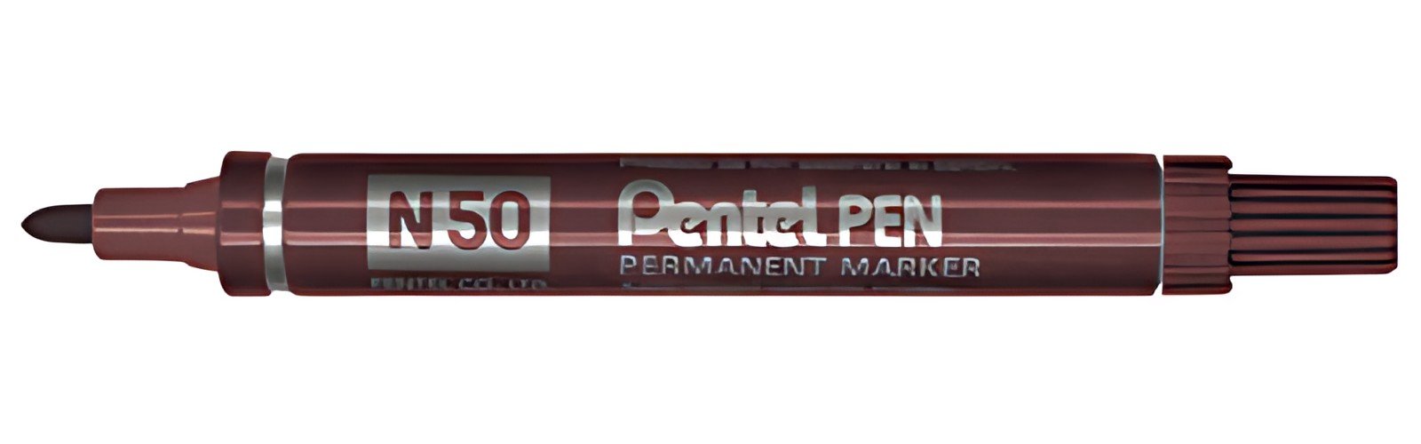 Pentel Marqueur permanent Pentel PEN N50, marron