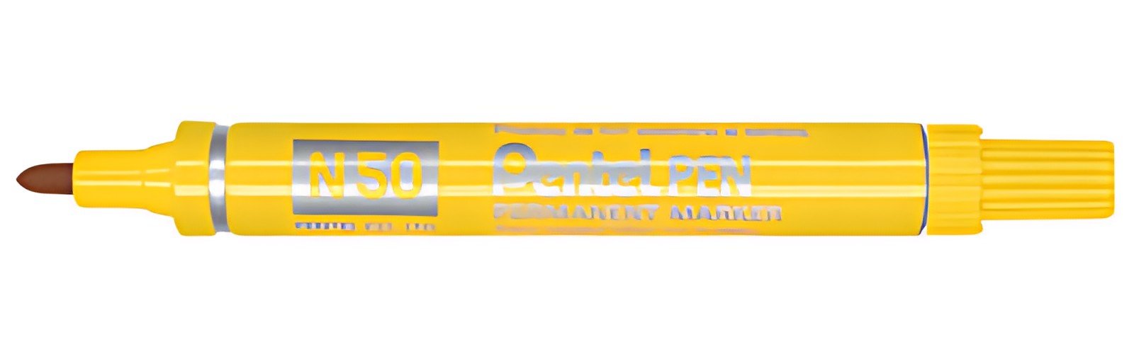 Pentel Marqueur permanent Pentel PEN N50, jaune