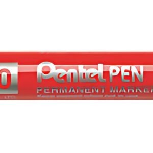 Pentel Marqueur permanent N60, pointe biseautée, rouge