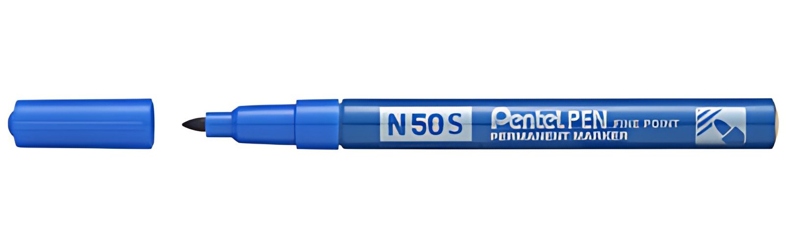 Pentel Marqueur permanent N50S, pointe ogive fine, bleu
