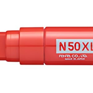Pentel Marqueur permanent N50XL, pointe biseautée, rouge