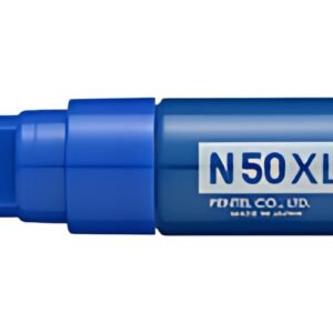 Pentel Marqueur permanent N50XL, pointe biseautée, bleu