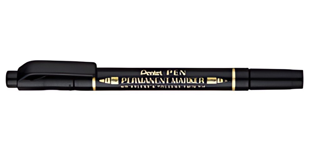 Pentel Marqueur permanent Pen, double pointe, noir