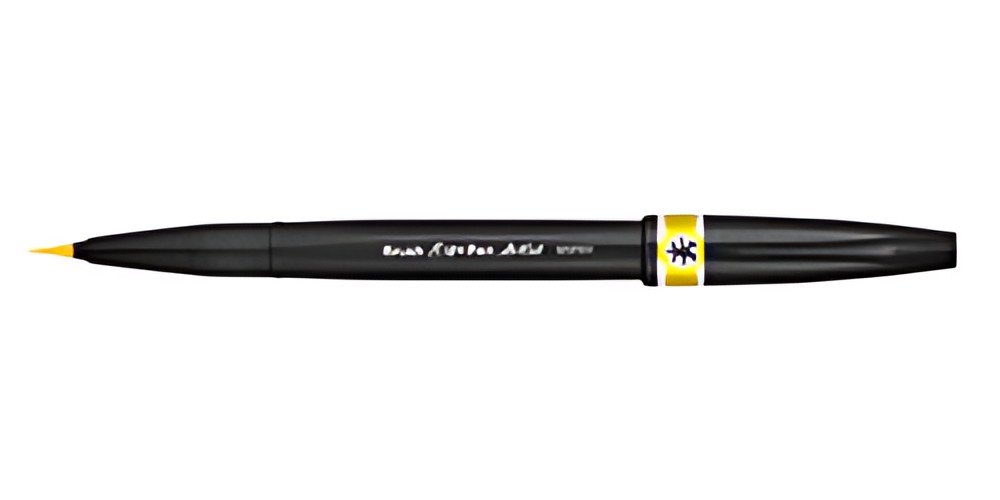 PentelArts Stylo pinceau Sign Pen Artist, jaune