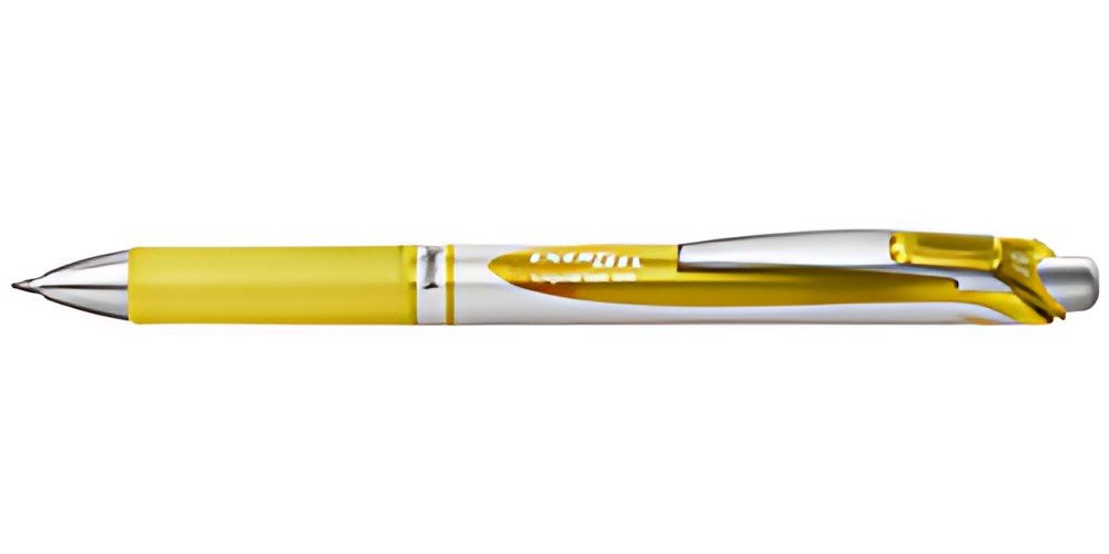 Pentel Stylo roller encre gel Energel BL77, jaune