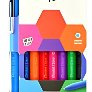 Pentel Stylo à bille rétractable iZee, étui de 8