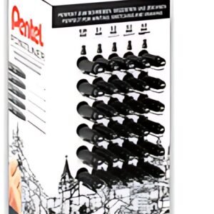 Pentel Feutre technique permanent Pointliner, présentoir