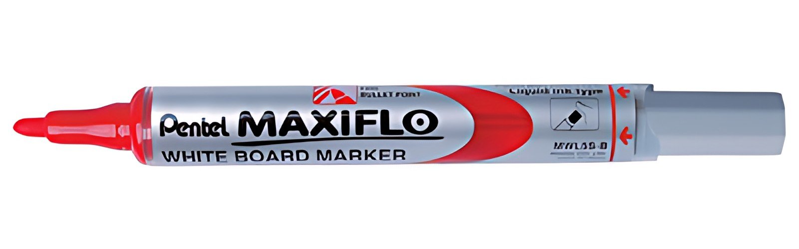 Pentel Marqueur pour tableau blanc MAXIFLO MWL5S, rouge