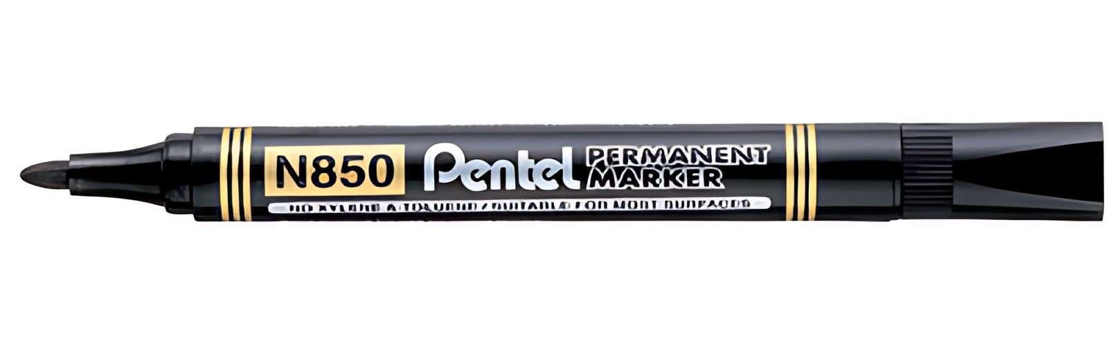 Pentel Marqueur permanent N850, pointe ogive, noir