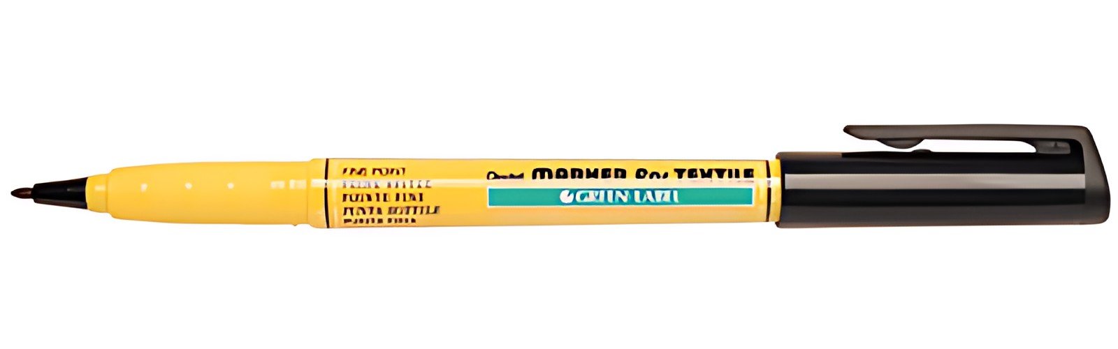 Pentel Marqueur pour tissus GREEN-LABEL NM10, noir
