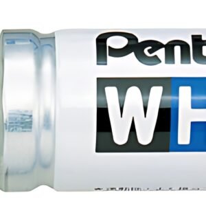 Pentel Marqueur permanent X100W, pointe ogive, 2,5 mm, blanc