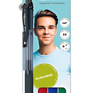 Pentel Roller encre gel liquide EnerGel-X BL107, étui de 4