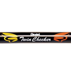 Pentel Surligneur "TWIN CHECKER", 2 pointes, jaune / orange