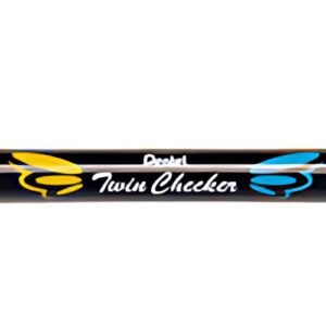 Pentel Surligneur "TWIN CHECKER", 2 pointes, jaune / bleu