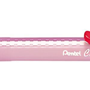 Pentel Stylo-gomme ClicEraser2 ZE11T, rouge-transparent