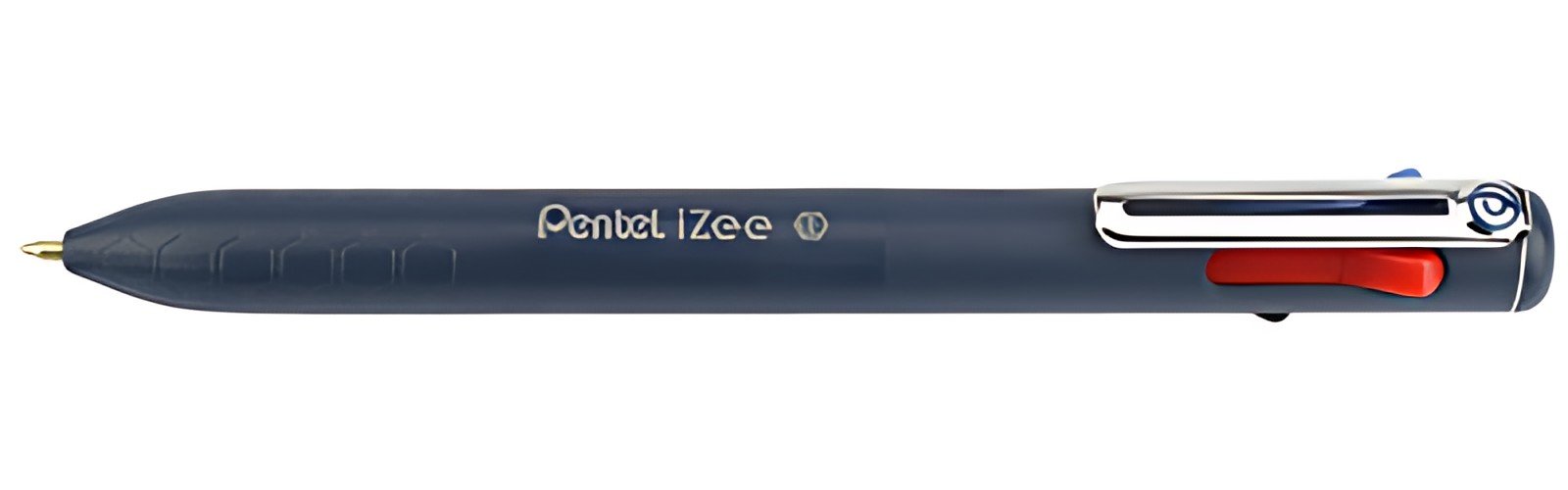 Pentel Stylo à bille rétractable 4 couleurs iZee, bleu foncé