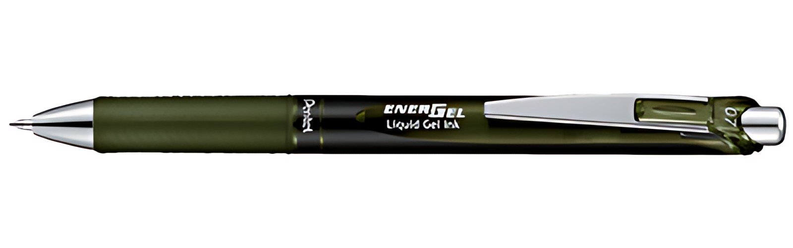 Pentel Stylo roller encre gel Energel BL77, olive black