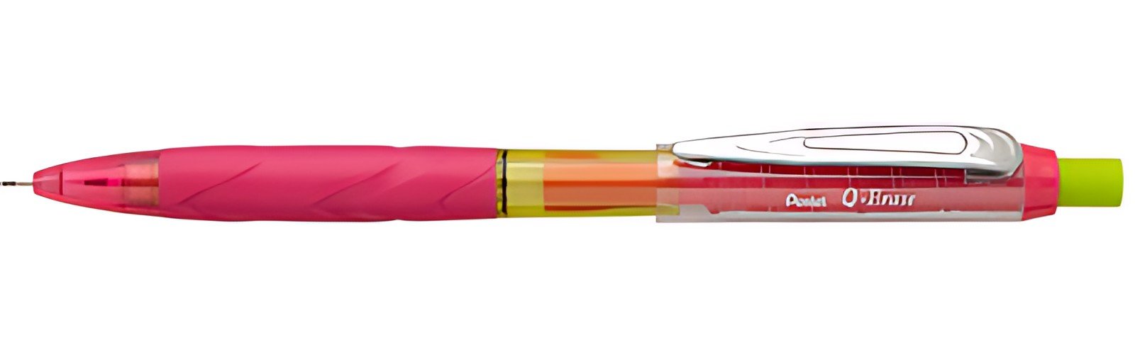 Pentel Porte-mines Q-Erase, 0,5 mm, pink/jaune