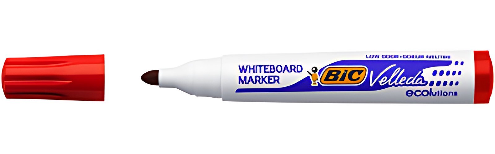 BIC Marqueur tableau blanc Velleda 1701 ECOlutions, rouge