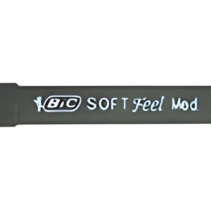 BIC Stylo à bille rétractable Soft Feel Clic grip, noir