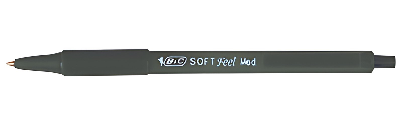BIC Stylo à bille rétractable Soft Feel Clic grip, noir